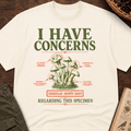 Concerns Regarding Specimen T-Shirt