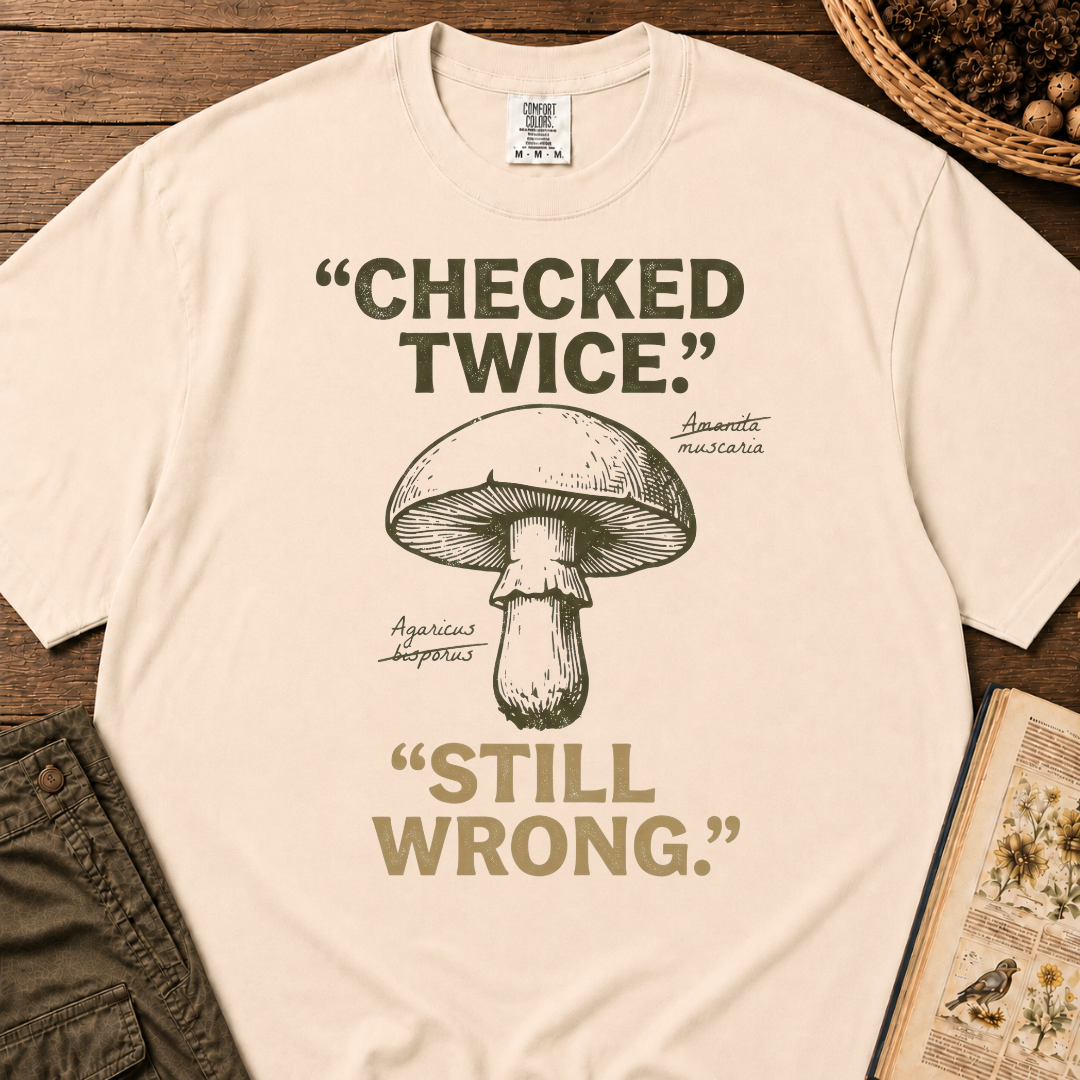 Checked Twice Still Wrong T‑Shirt