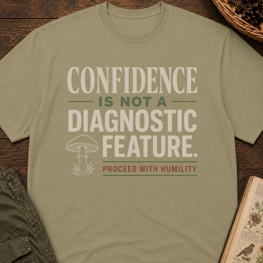 Confidence Not a Diagnostic T‑Shirt