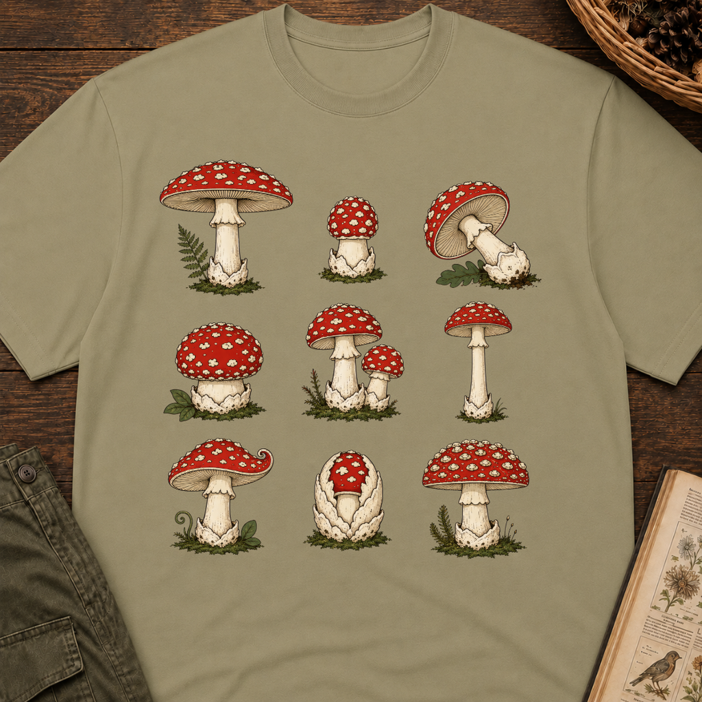 Amanita Grid No 2 T‑Shirt