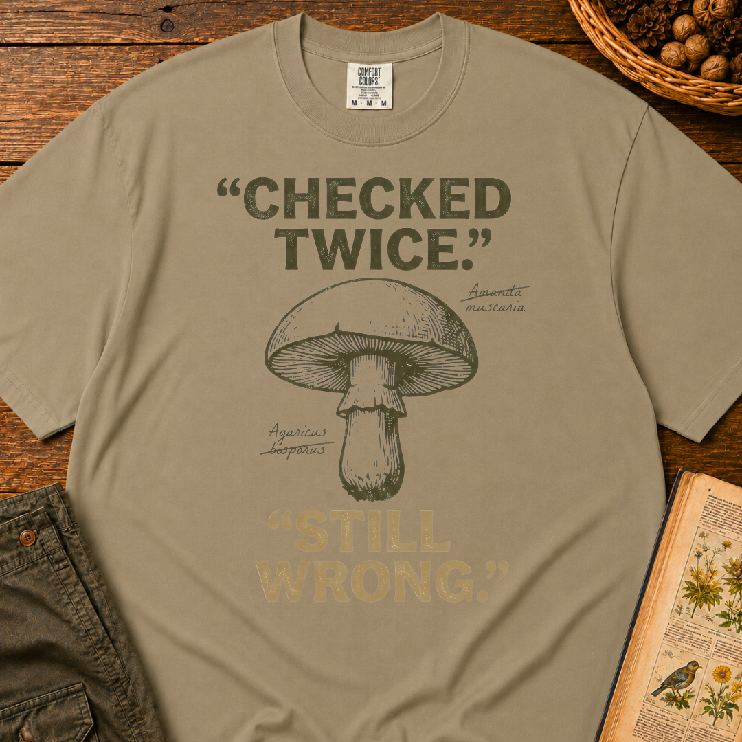 Checked Twice Still Wrong T‑Shirt