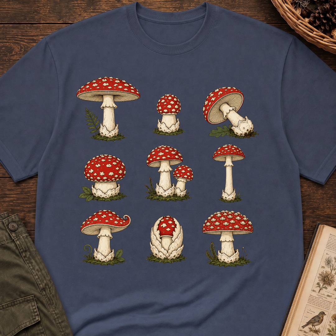 Amanita Grid No 2 T‑Shirt