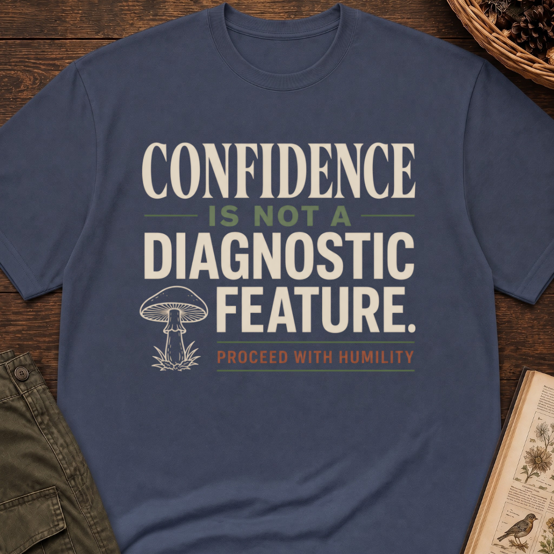Confidence Not a Diagnostic T‑Shirt