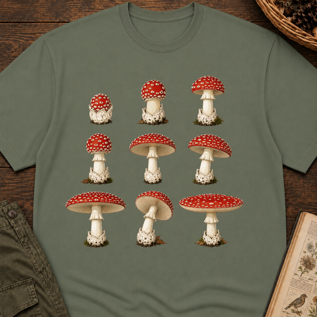Amanita Grid T‑Shirt