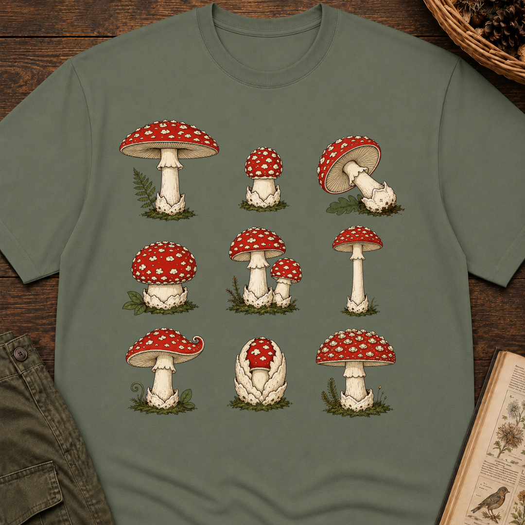 Amanita Grid No 2 T‑Shirt