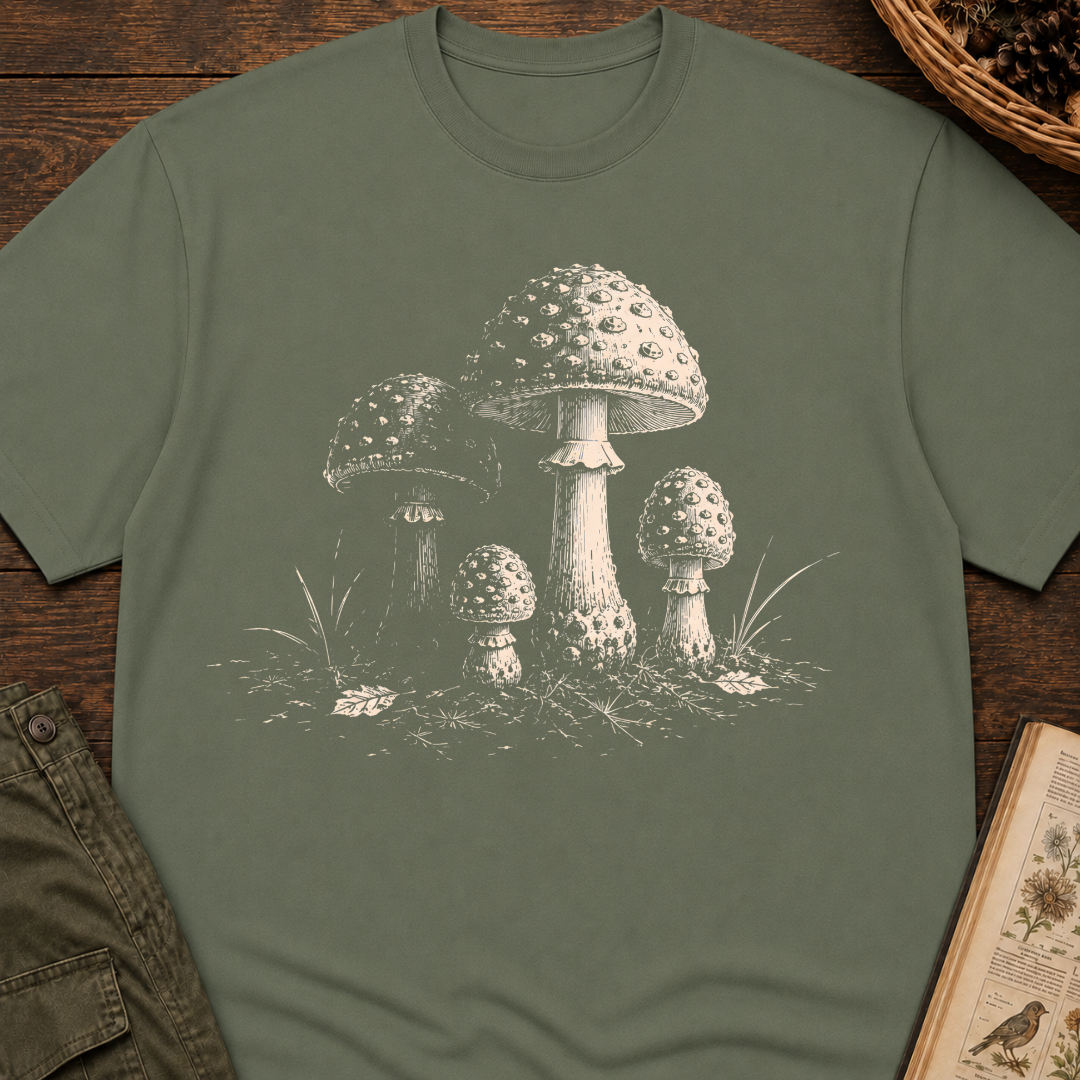 Spotted Cap Gathering T‑Shirt