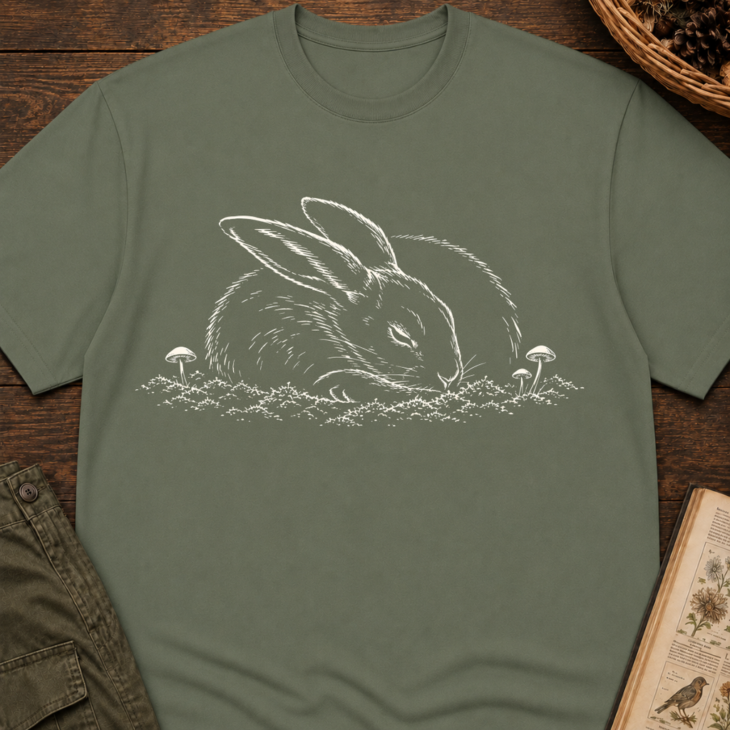 Sleeping Moss Hare T‑Shirt