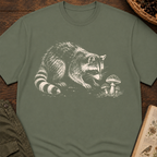 Raccoon with Mushroom T‑Shirt