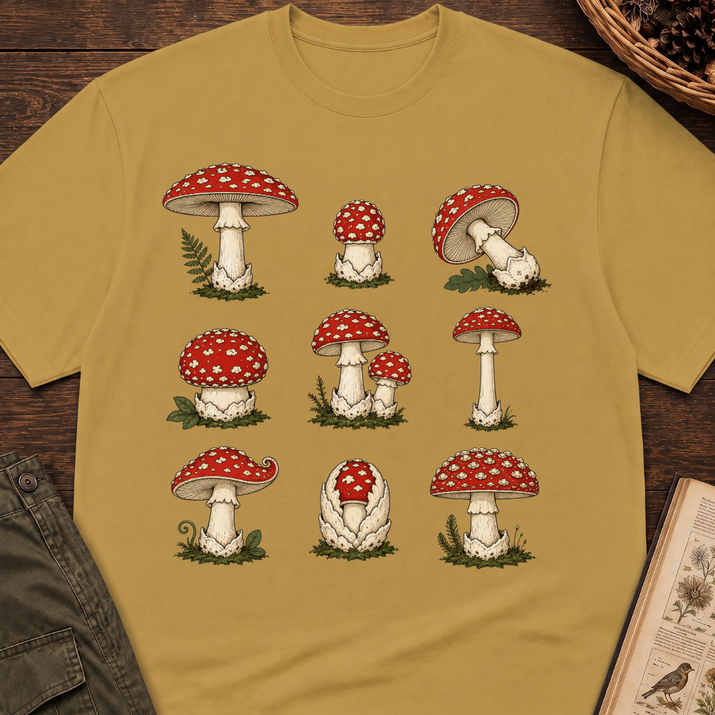 Amanita Grid No 2 T‑Shirt