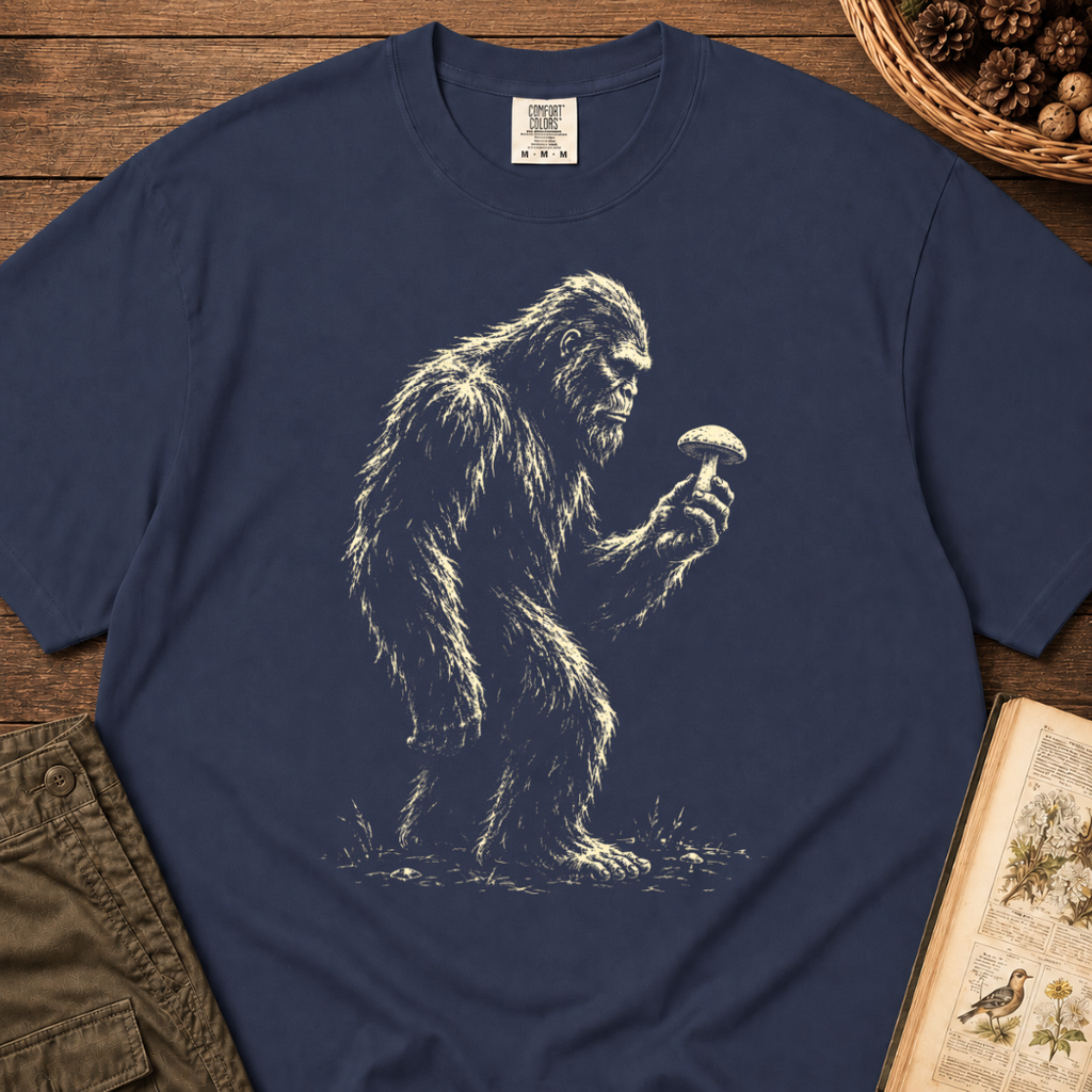 Bigfoot with Mushroom Profile T‑Shirt