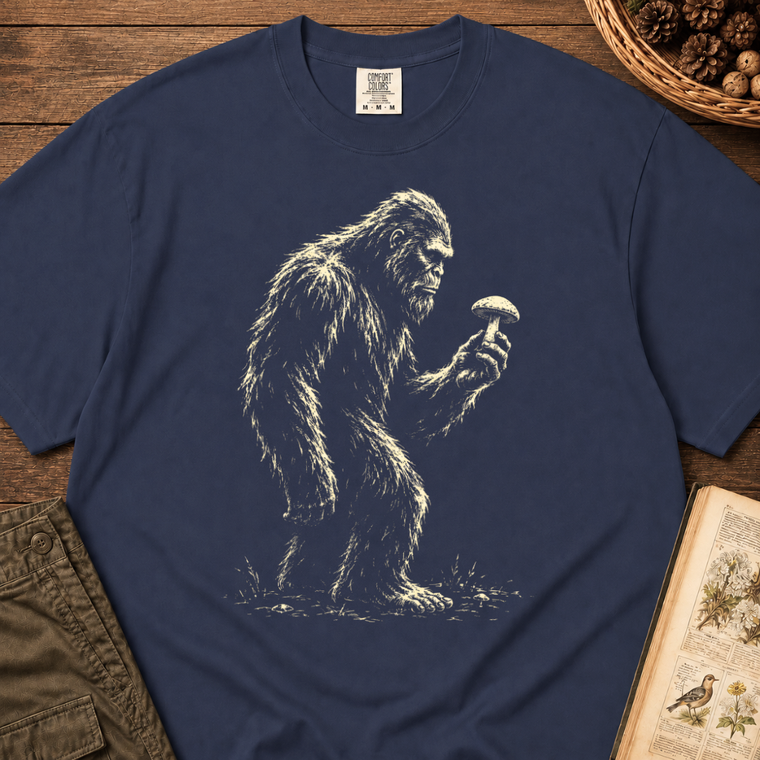 Bigfoot with Mushroom Profile T‑Shirt