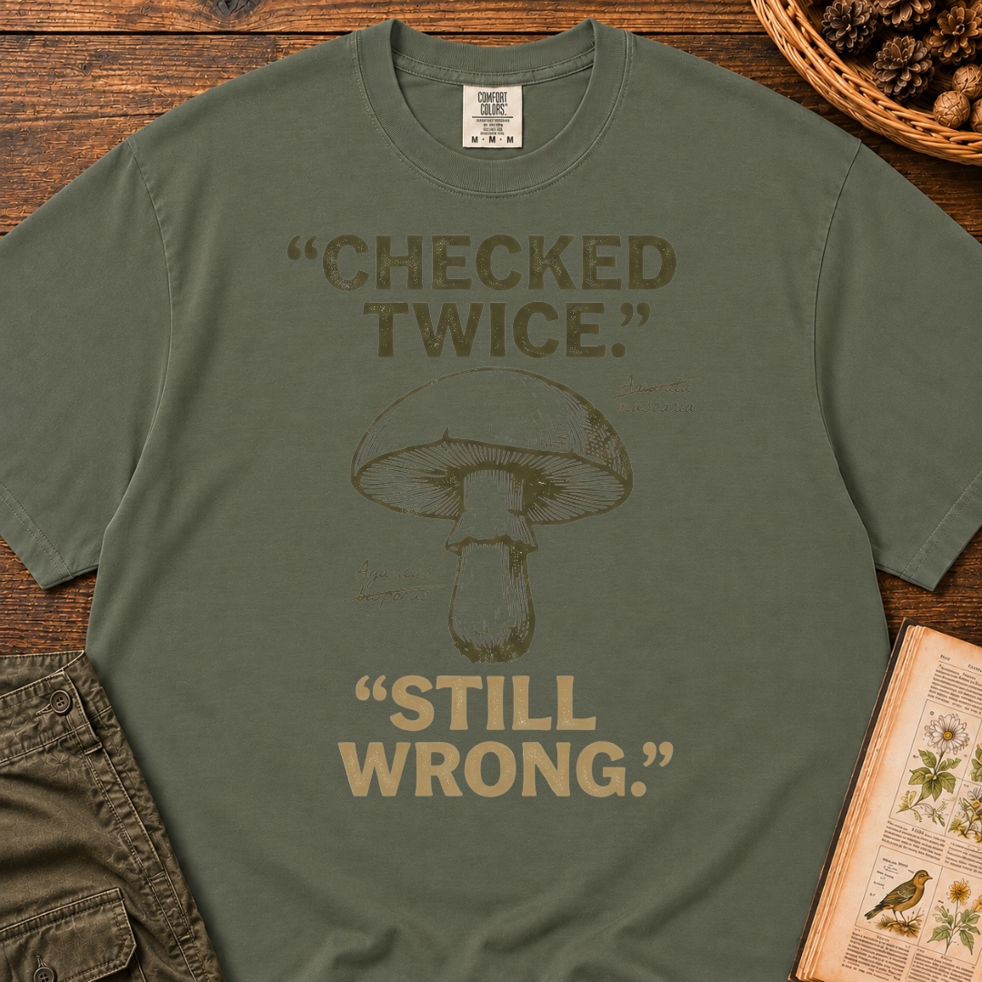 Checked Twice Still Wrong T‑Shirt