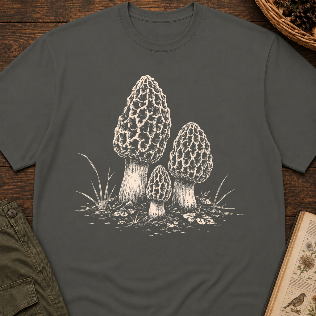 Quiet Morel Patch T‑Shirt