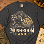 Mushroom Bandit Raccoon T‑Shirt