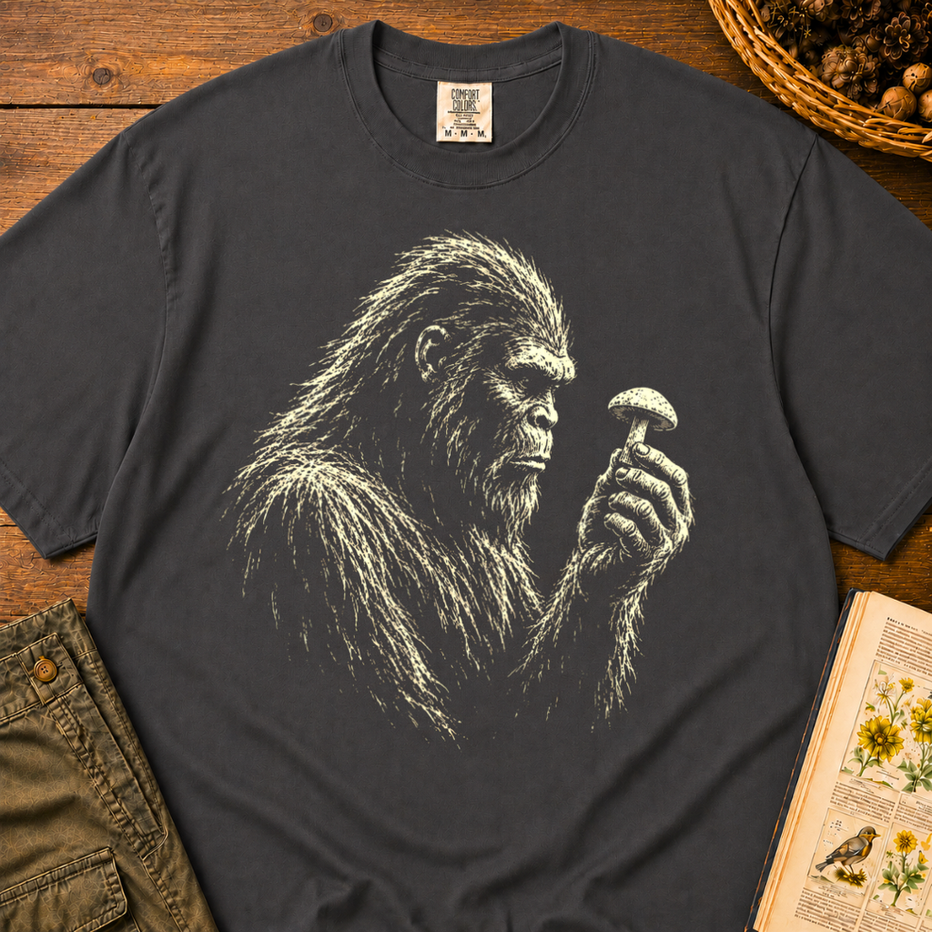 Bigfoot Mushroom Gaze T‑Shirt