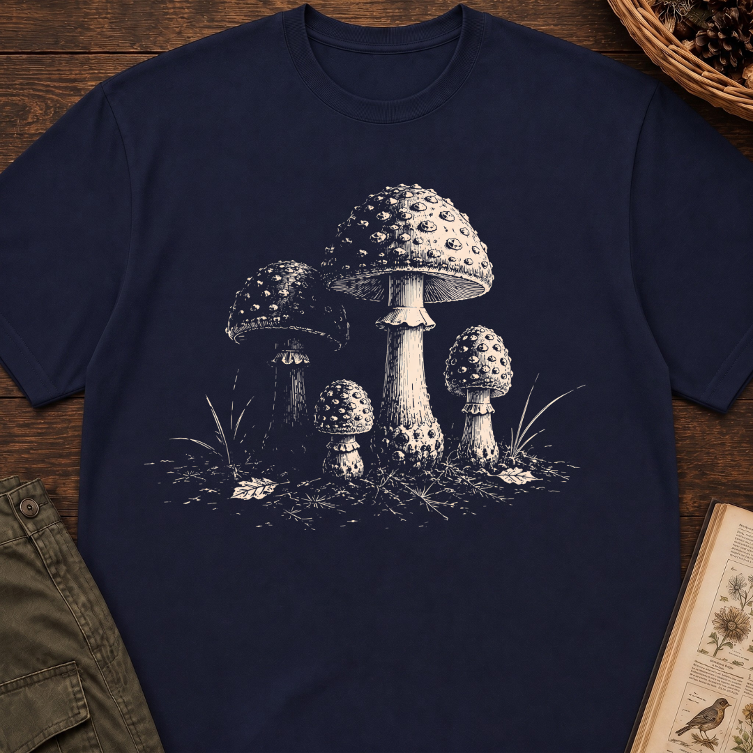 Spotted Cap Gathering T‑Shirt