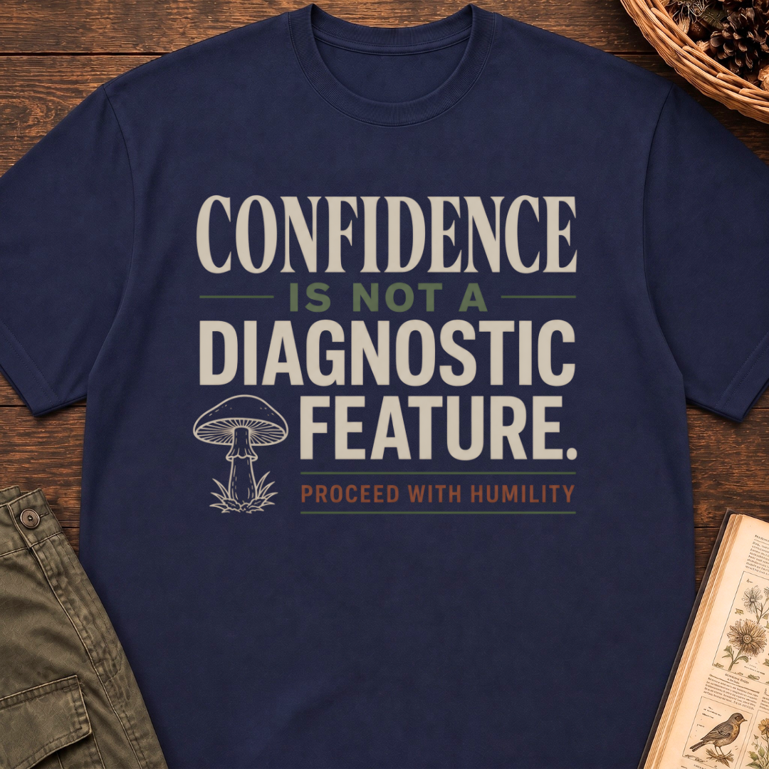 Confidence Not a Diagnostic T‑Shirt