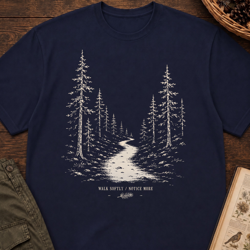 Walk Softly, Notice More T‑Shirt