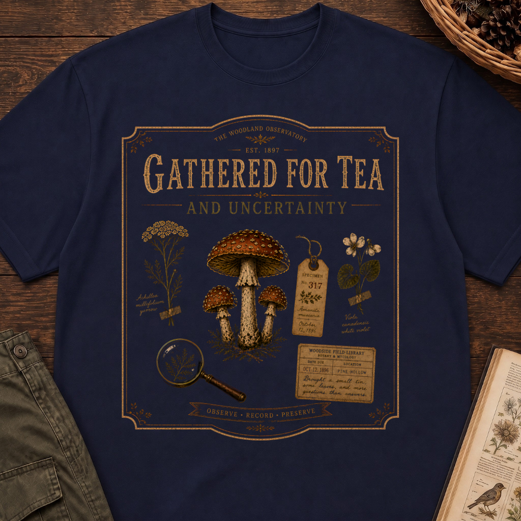 Gathered for Tea and Uncertainty T‑Shirt