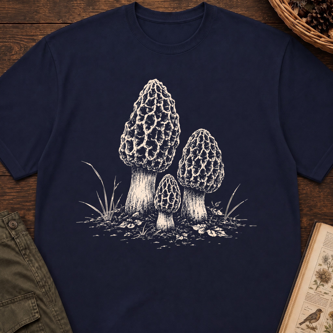 Quiet Morel Patch T‑Shirt