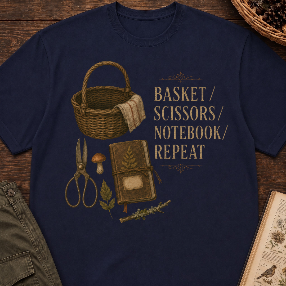 Basket Scissors Notebook Repeat T‑Shirt