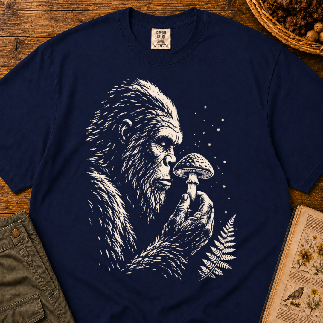 Sasquatch Mushroom Inspection T‑Shirt