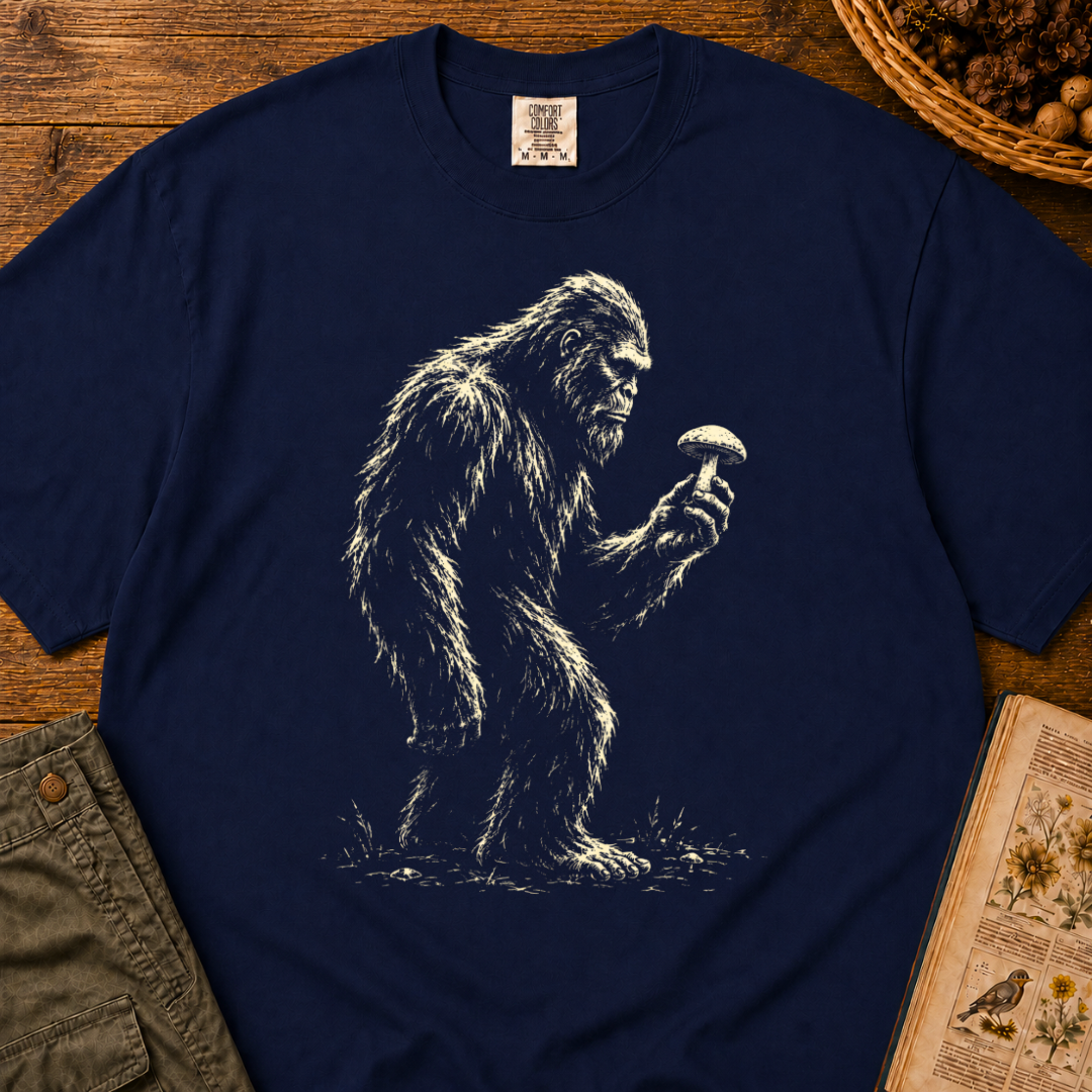 Bigfoot with Mushroom Profile T‑Shirt